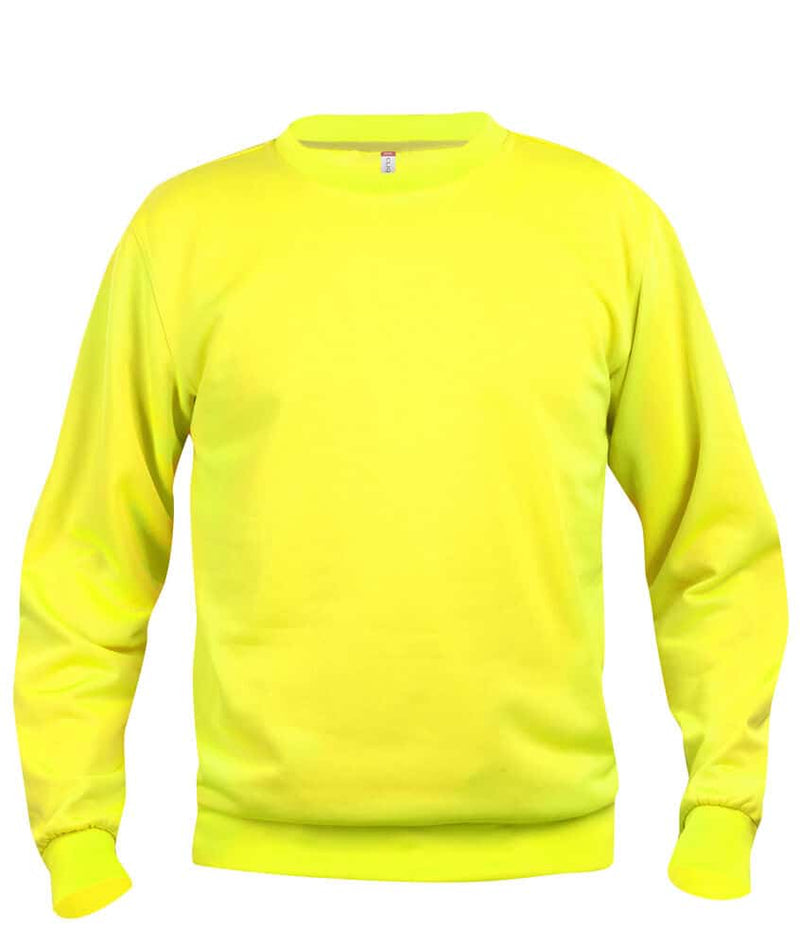 Roundneck genser med eget trykk visibility green