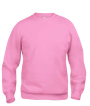 Roundneck genser med eget trykk rosa