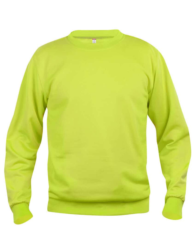 Roundneck genser med eget trykk visibility grønn