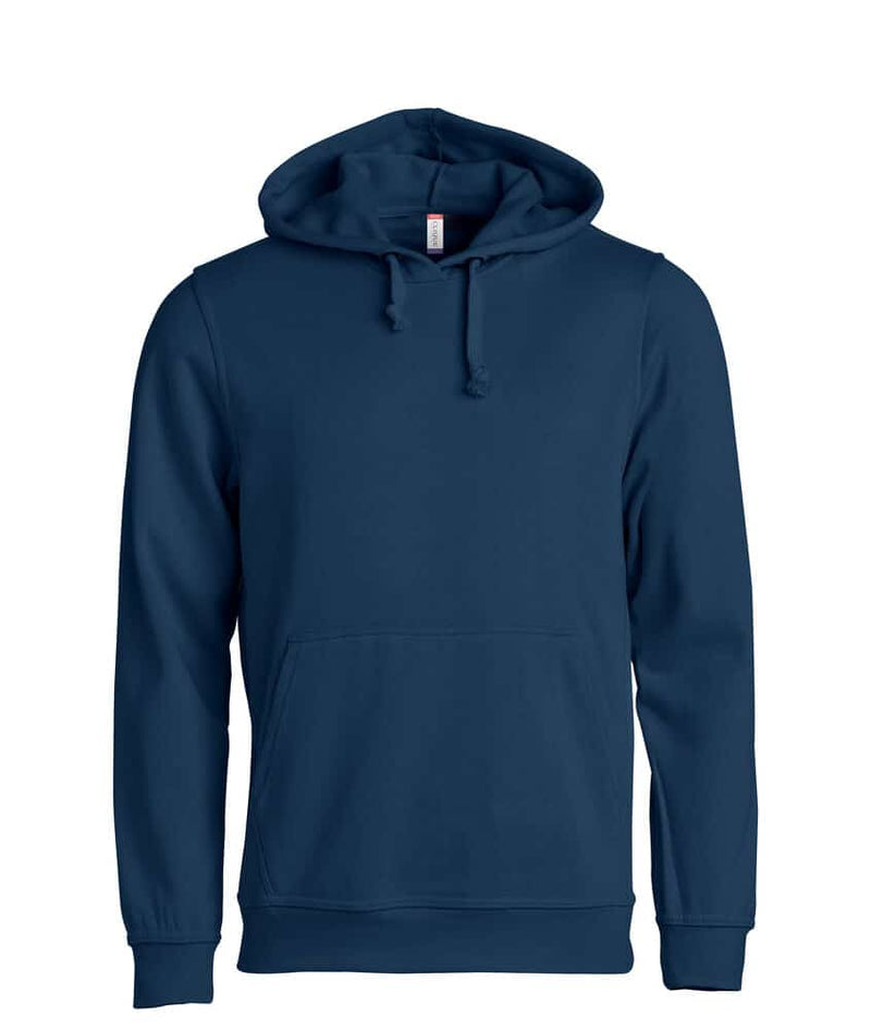Hettegenser med trykk navy blå