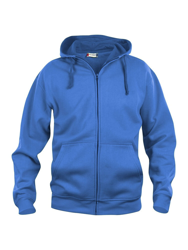 Full zip hettegenser med trykk blå