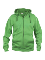 Full zip hettegenser med trykk grønn