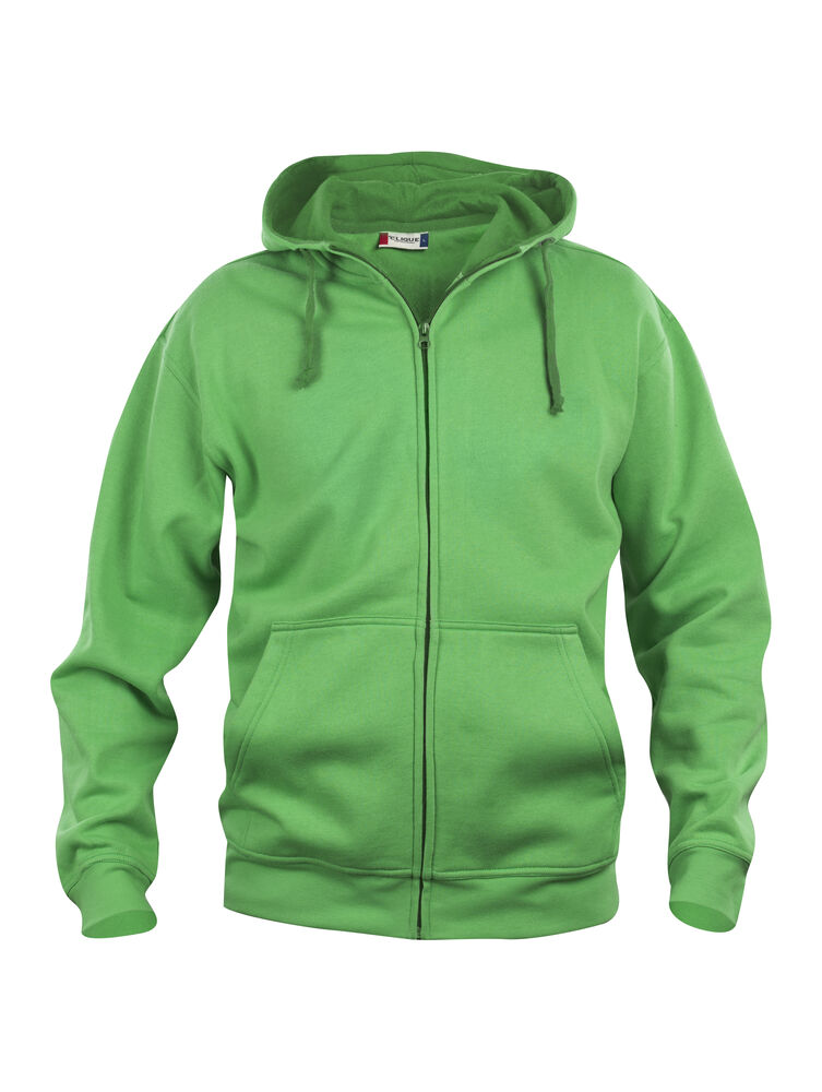 Full zip hettegenser med trykk grønn