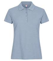 Polo pique shirt dame soft blue