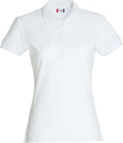 Polo pique shirt dame hvit