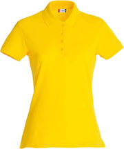 Polo pique shirt dame lemon