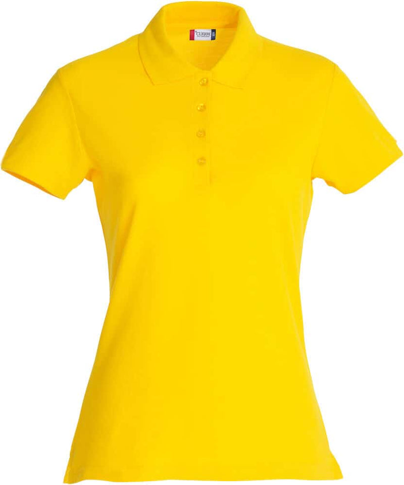 Polo pique shirt dame lemon