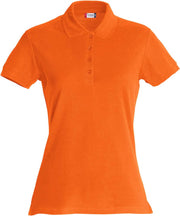 Polo pique shirt dame oransje
