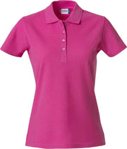 Polo pique shirt dame pink
