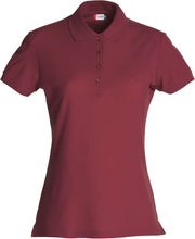 Polo pique shirt dame burgund
