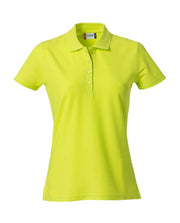 Polo pique shirt dame green