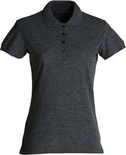 Polo pique shirt dame anthracite