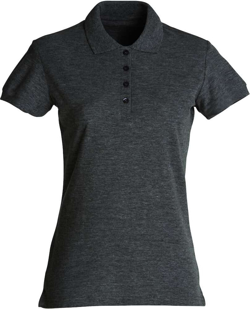 Polo pique shirt dame anthracite