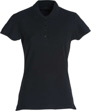 Polo pique shirt dame svart