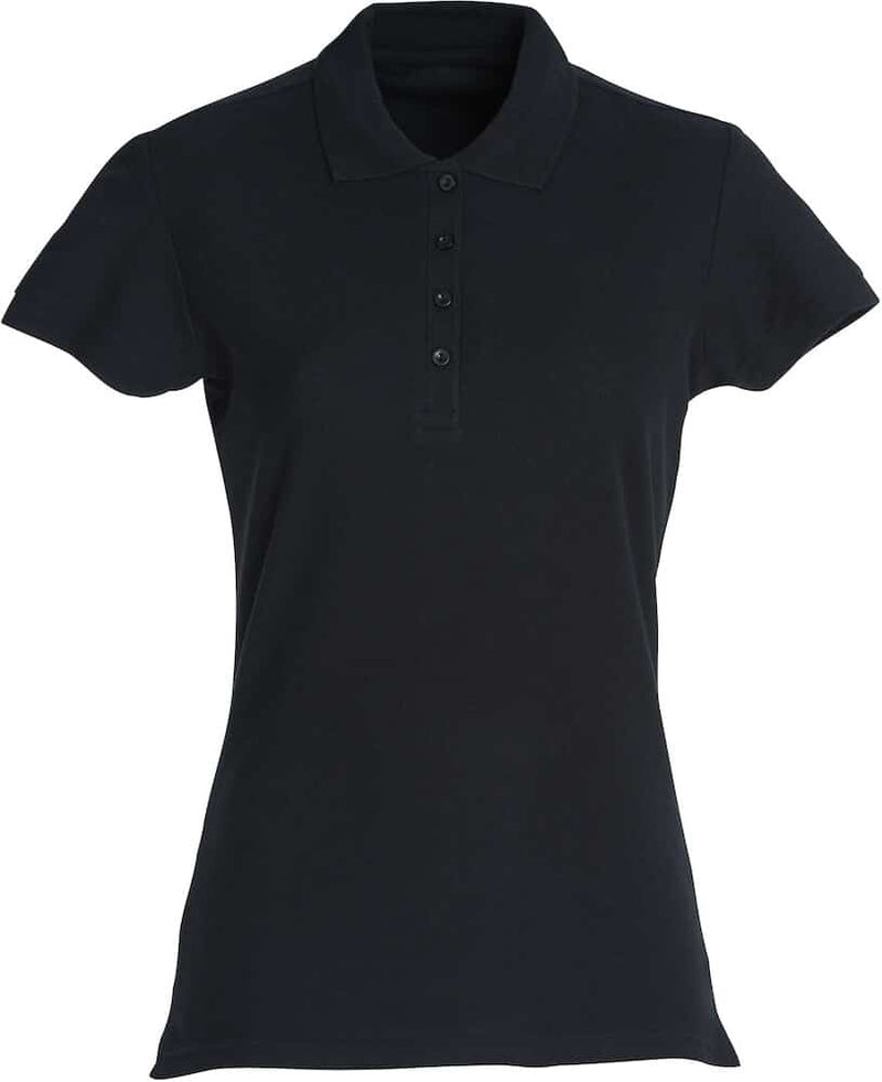 Polo pique shirt dame svart
