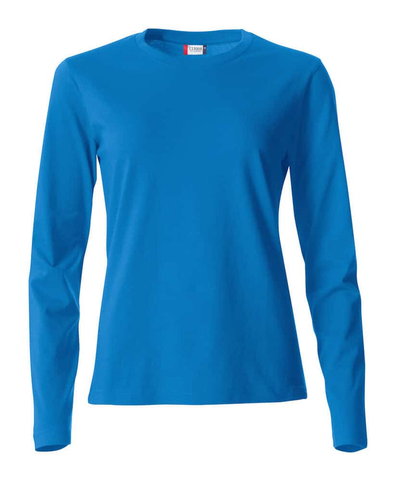 Langermet dame genser med eget trykk  royal blue