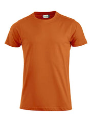 Orange t-shirt on a white background
