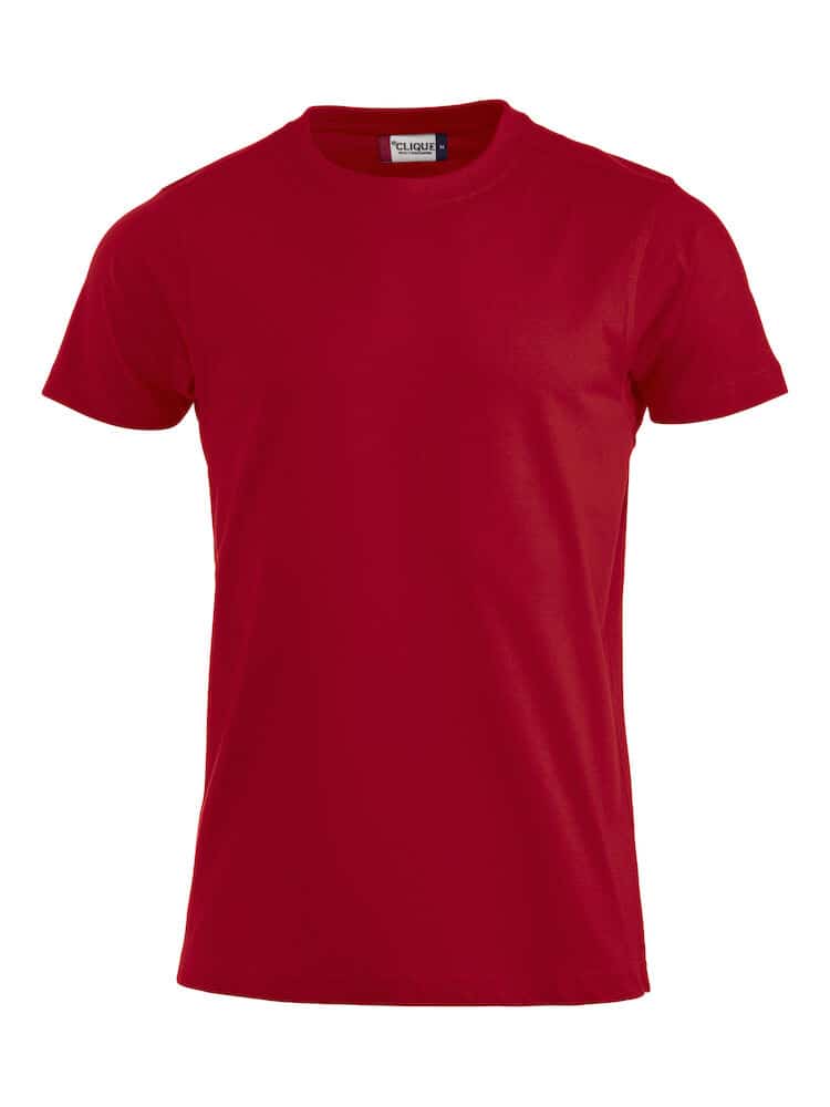 Red t-shirt on a white background