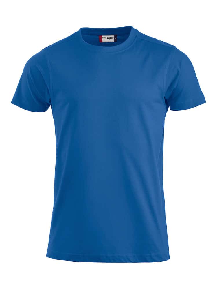 Blue t-shirt on a white background