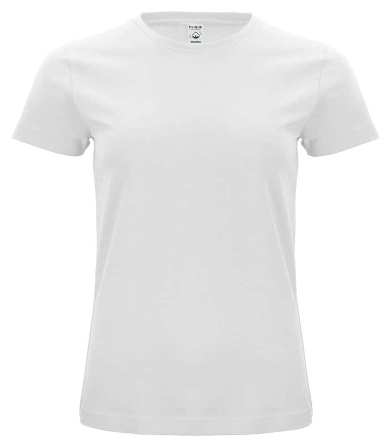 Organic cotton dame t-skjorte  hvit
