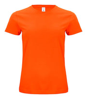 Organic cotton dame t-skjorte oransje