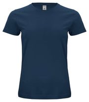 Organic cotton dame t-skjorte mørke blå
