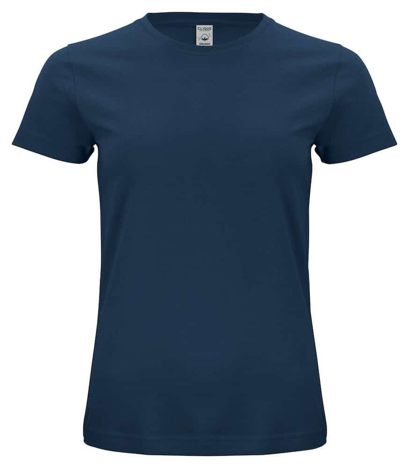 Organic cotton dame t-skjorte mørke blå