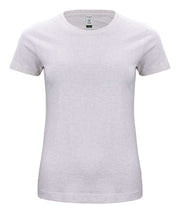 Organic cotton dame t-skjorte lys grå