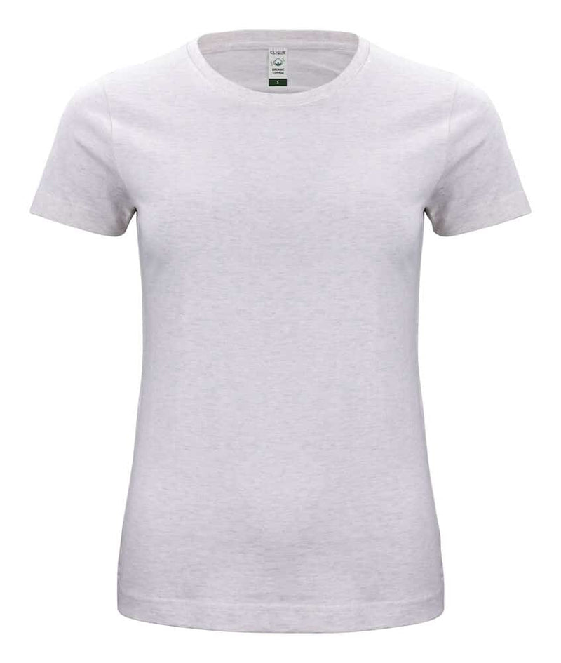 Organic cotton dame t-skjorte lys grå