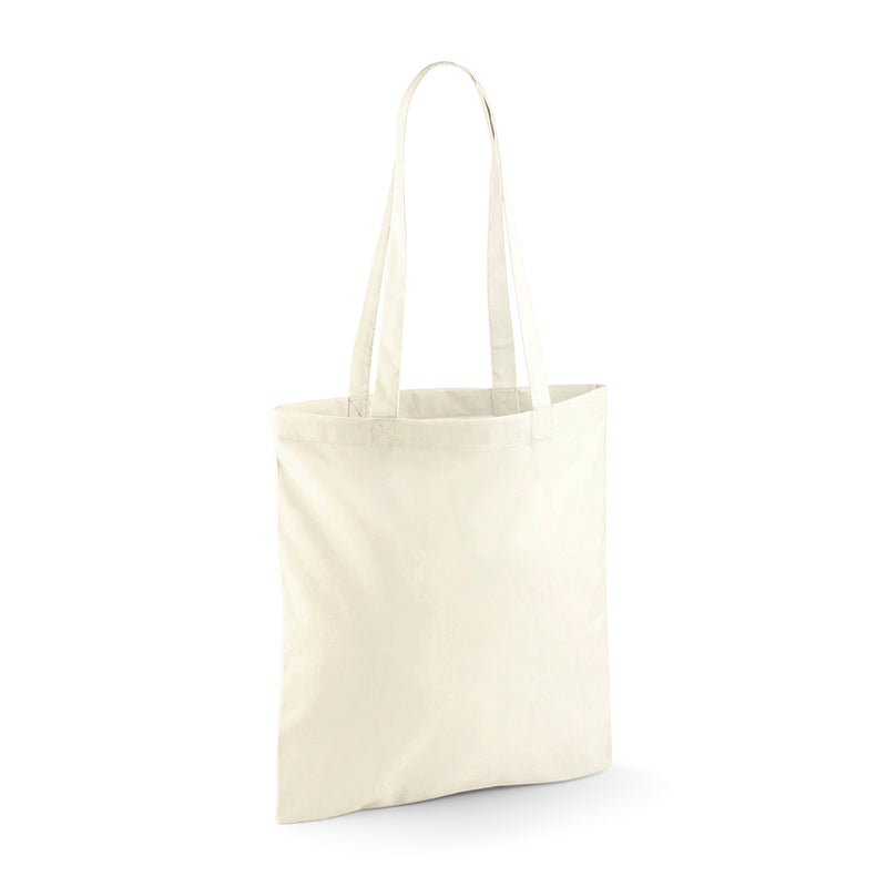 Handlenett med eget trykk – 100% bomull med lang hank