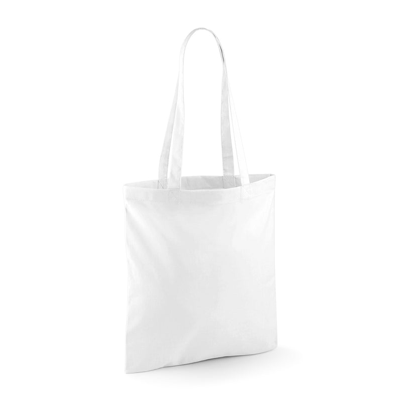 Handlenett med eget trykk – 100% bomull med lang hank