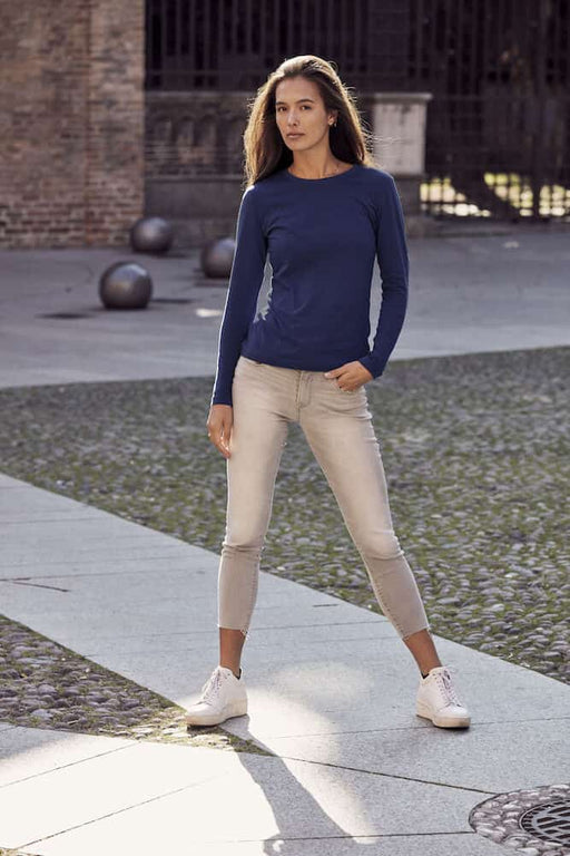 Langermet lady genser med eget trykk
