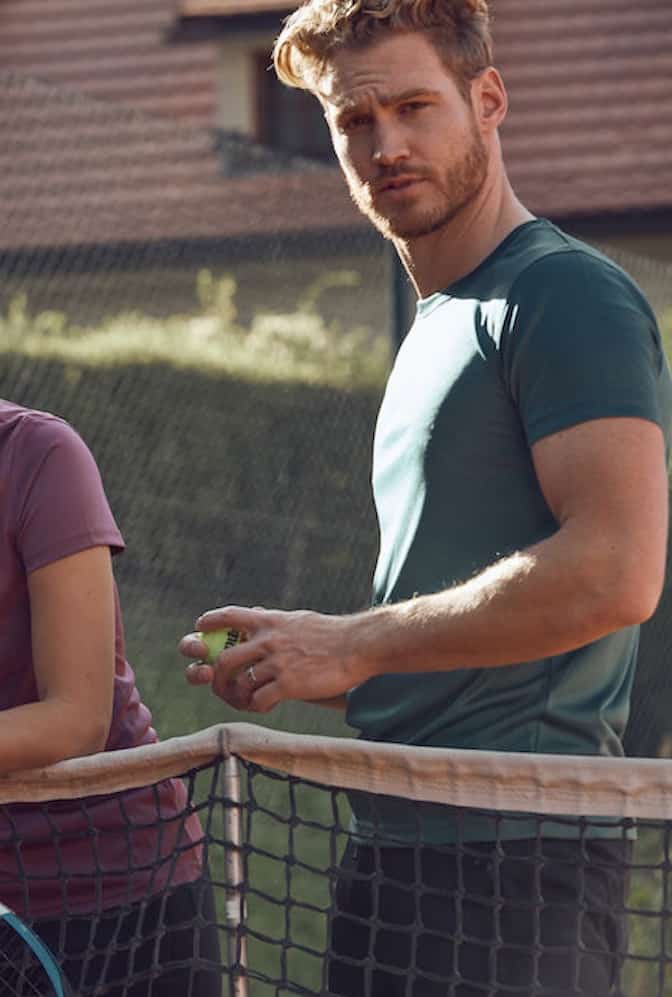 Sport basic herre t-skjorte