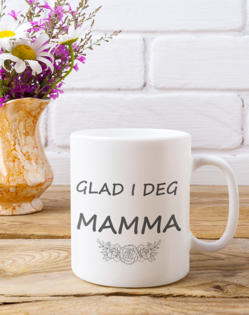 "Glad i deg mamma" krus - InstaTrykk