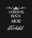Verdens beste mor forkle med trykk - InstaTrykk