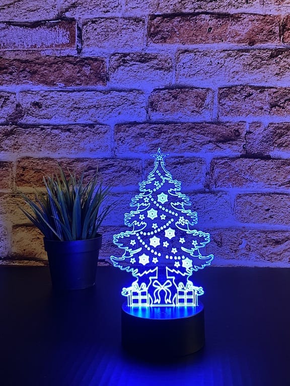 Juletre 3D-lampe - InstaTrykk