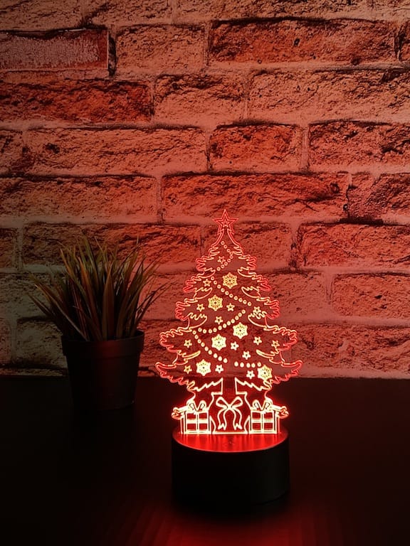 Juletre 3D-lampe - InstaTrykk