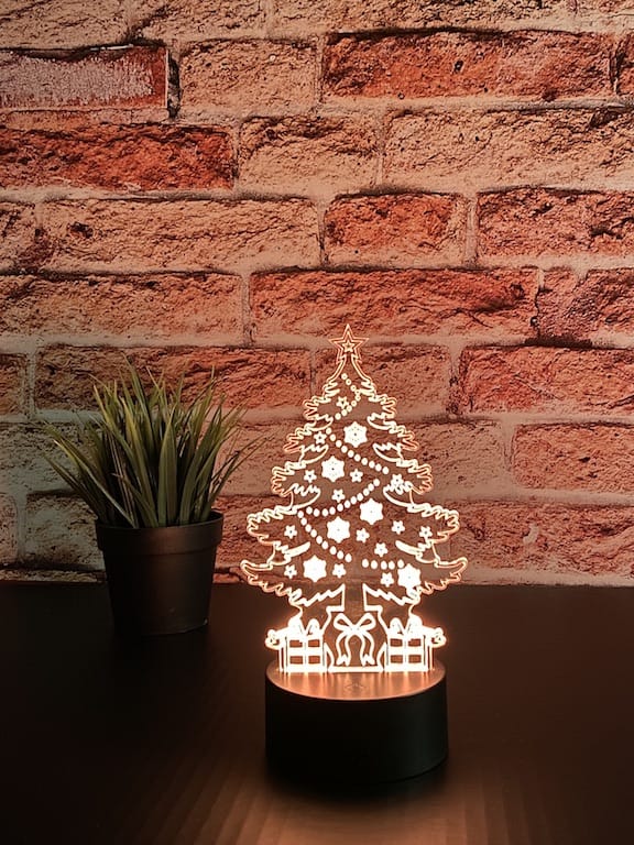 Juletre 3D-lampe - InstaTrykk