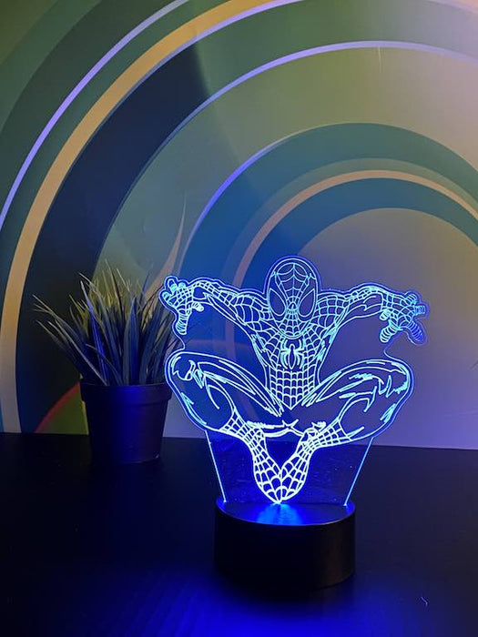 Spiderman illusjonslampe 3D - InstaTrykk