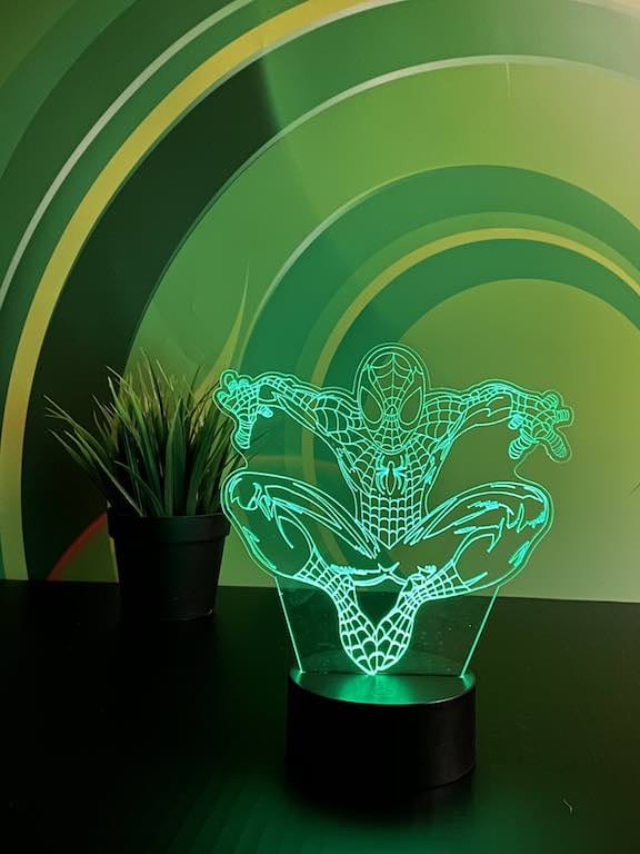 Spiderman illusjonslampe 3D - InstaTrykk