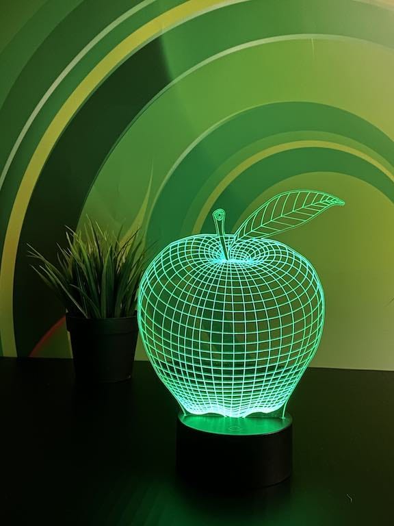 Eple illusjonslampe 3D - InstaTrykk