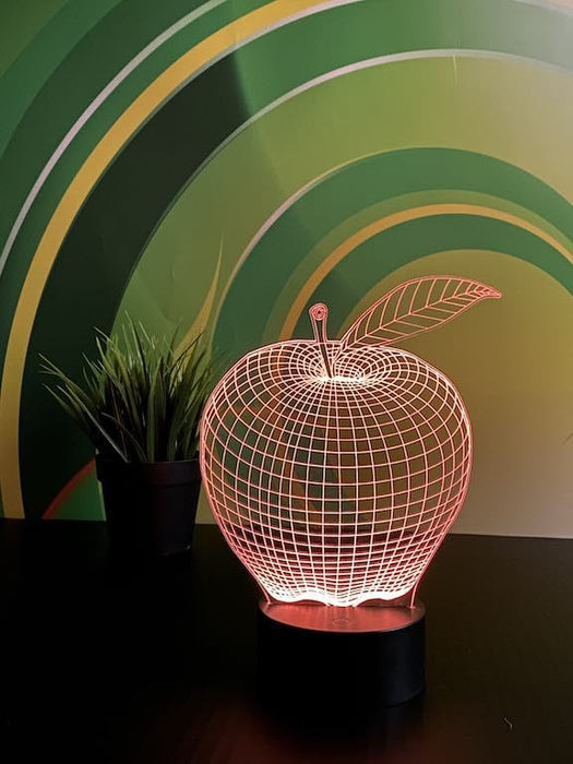 Eple illusjonslampe 3D - InstaTrykk