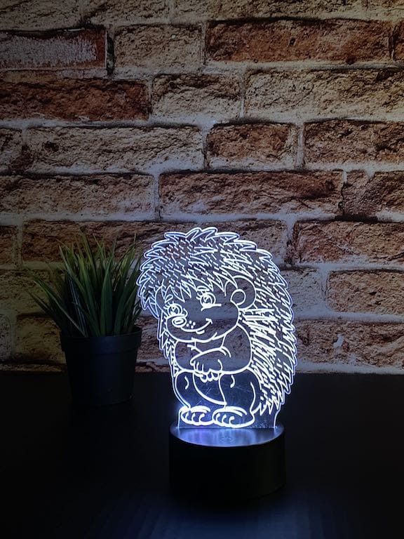 Hedgehog illusjonslampe 3D - InstaTrykk