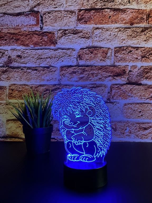 Hedgehog illusjonslampe 3D - InstaTrykk