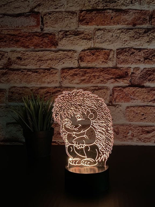 Hedgehog illusjonslampe 3D - InstaTrykk