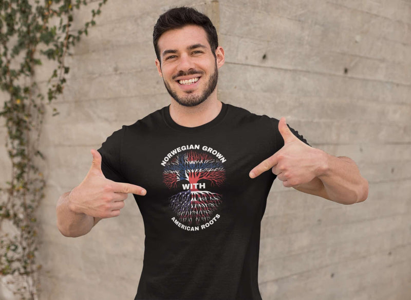 Norsk/amerikansk t-skjorte - InstaTrykk
