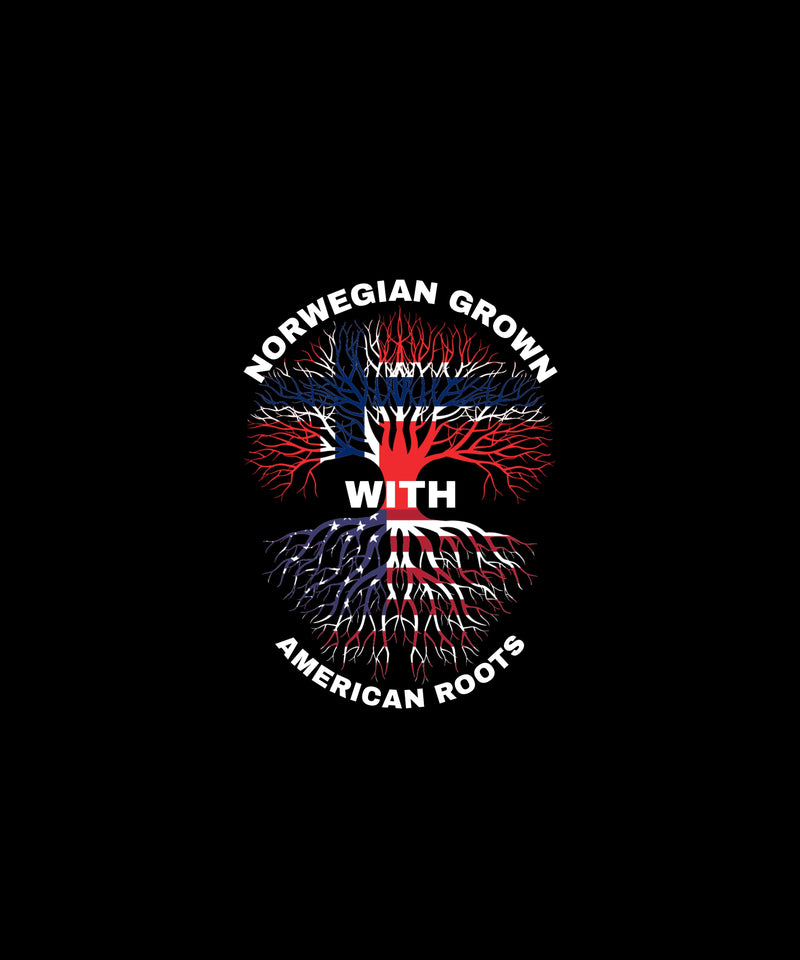 Norsk/amerikansk t-skjorte - InstaTrykk