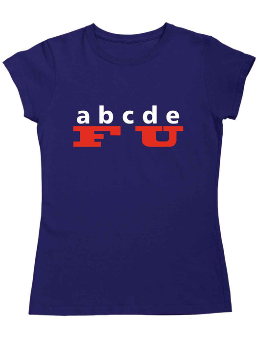 ABCDEF U t-skjorte - InstaTrykk