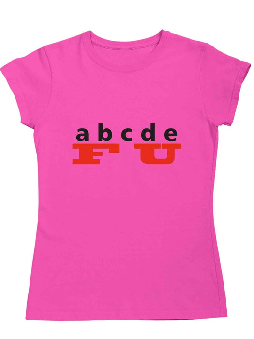 ABCDEF U t-skjorte - InstaTrykk