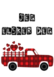 Krus "Jeg elsker deg" - InstaTrykk